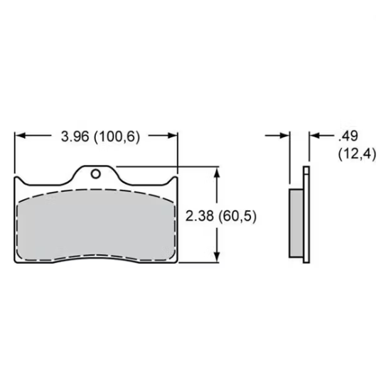 Brake Pad 7112-20 DL .49 Thick Axle  2 Pads - 150-20-7112K1