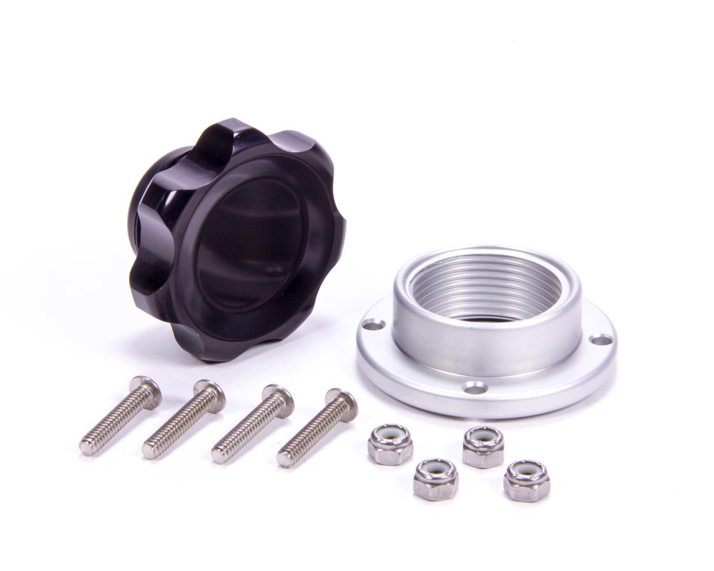 Allstar Performance - Filler Cap Black with Bolt-In Alum Bung Small - 36181