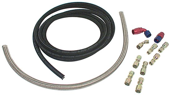 Allstar Performance - Power Steering Hose Kit Rack Front - 48200