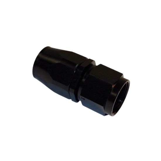 Performance Fittings Aluminum Straight Reuseable Fitting, -8, 1013BLK