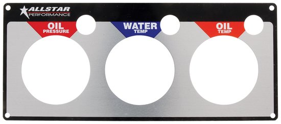 Allstar Performance - Repl 3 Gauge Panel OP/WT/OT - 80126