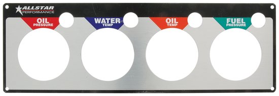 Allstar Performance - Repl 4 Gauge Panel OP/WT/OT/FP - 80128