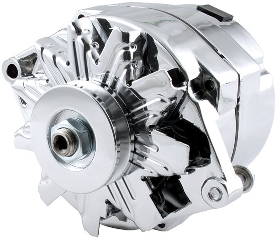 Allstar Performance - GM Alternator Chrome 100 Amp 1-Wire - 80505