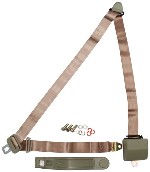 Allstar Performance - Seat Belt Retractable 3pt Tan - 98118