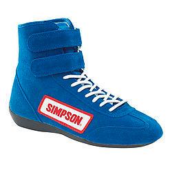 Simpson Race Products  - High Top Shoes 9 Blue - 28900BL