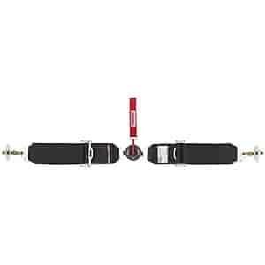 Simpson Race Products  - Lap Belt Camlock 62in BK Floor Mnt - 32000BK