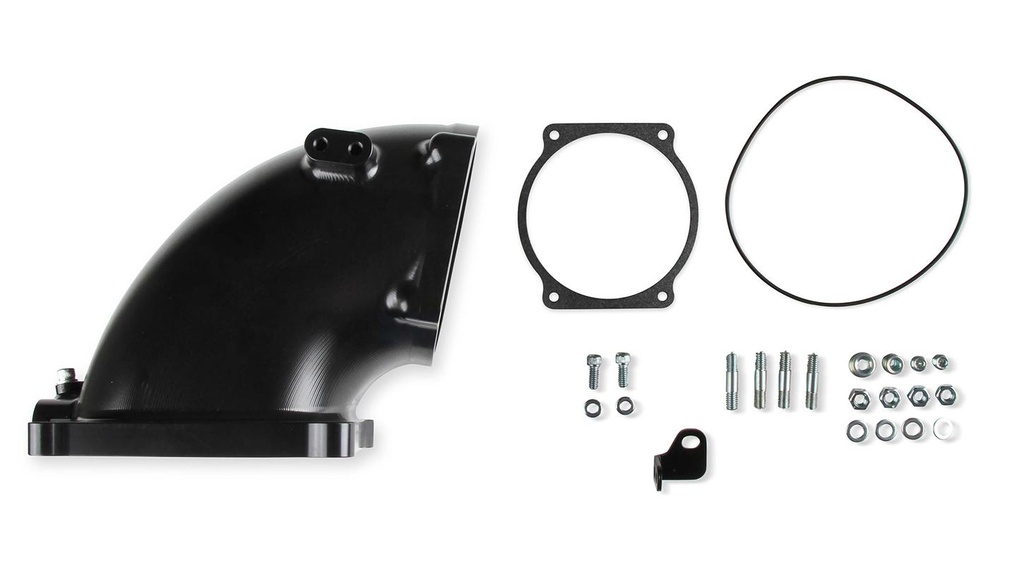 Holley - Billet Elbow Kit GM LS to 4500 Black - 300-253BK