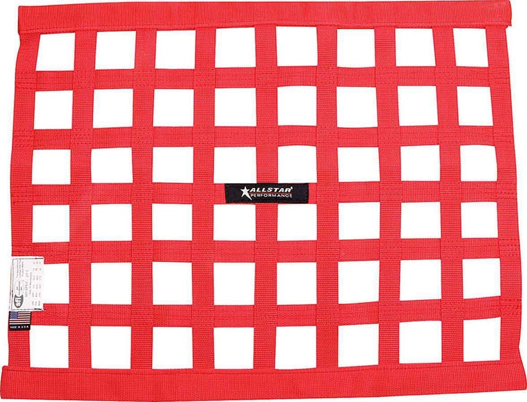 Allstar Performance - Window Net Border Style 18 x 24 SFI Red - 10287