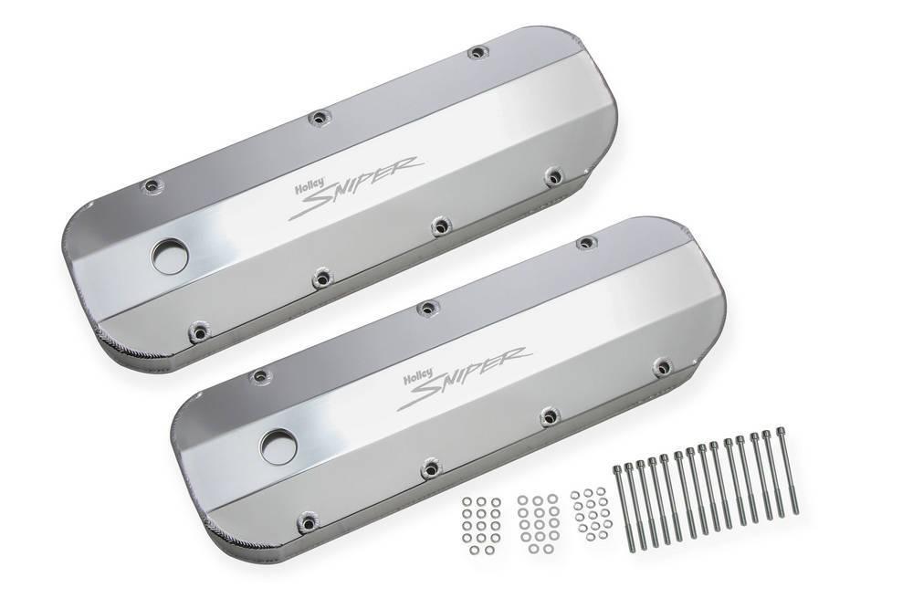 Holley - Sniper Fabricated Valve Covers  BBC Tall - 890002