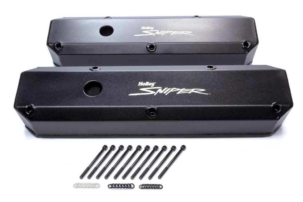 Holley - Sniper Fabricated Valve Covers  SBM Tall 64 91 - 890003B