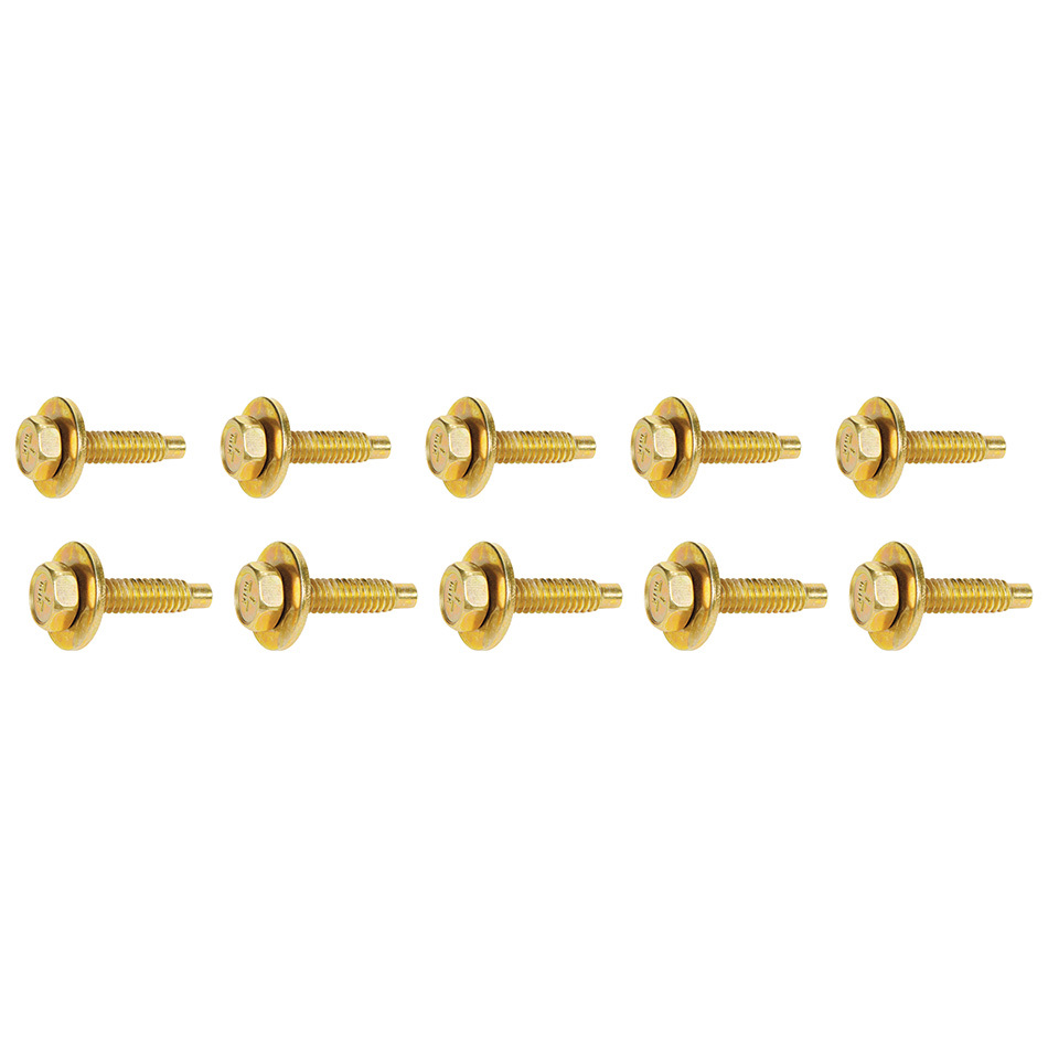 Allstar Performance - Body Bolt 1-1/8in 10pk Gold - 16554