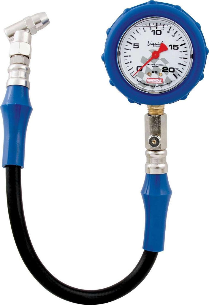 Quickcar Tire Gauge 20 PSI Liquid Filled - 56-021