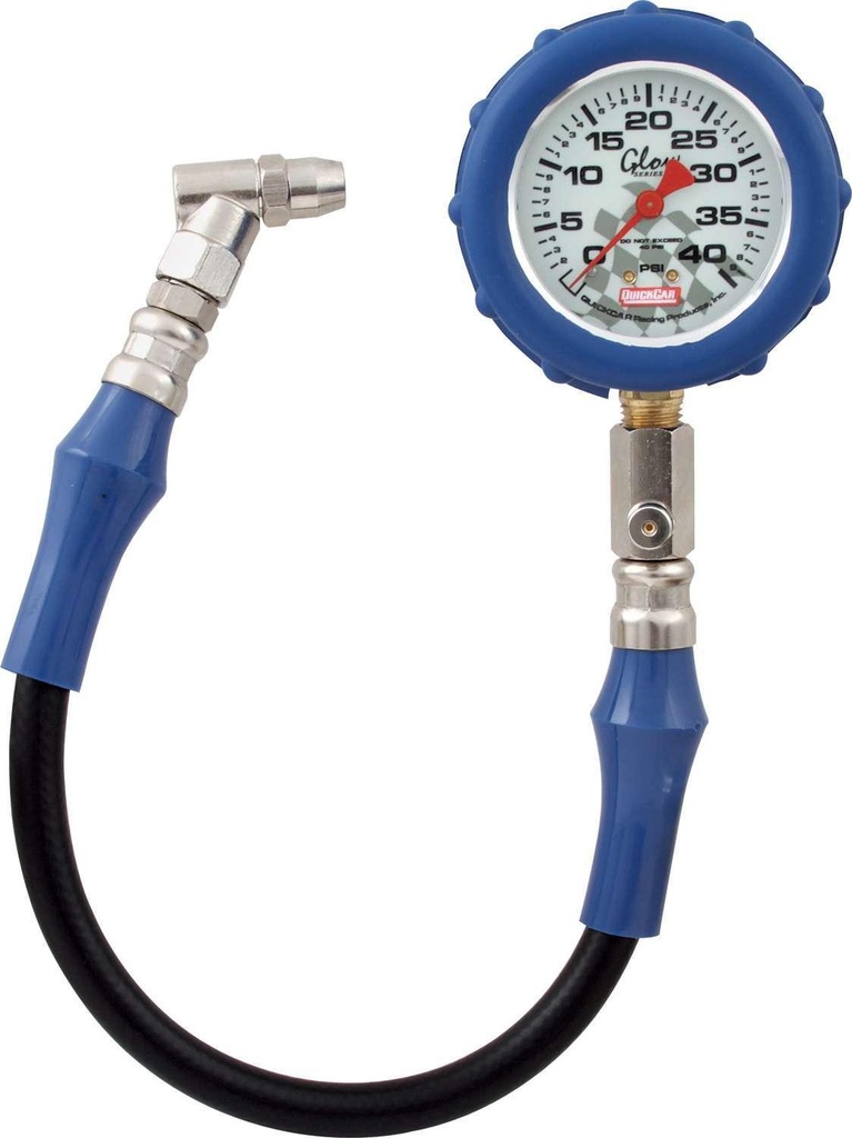 Quickcar Tire Gauge 40 PSI Glo Gauge - 56-042