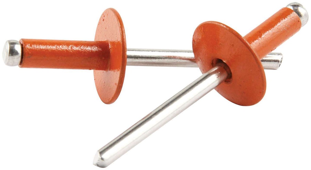 Allstar Performance - Lg Hd Rivet Orange Alum 250pk - 18179