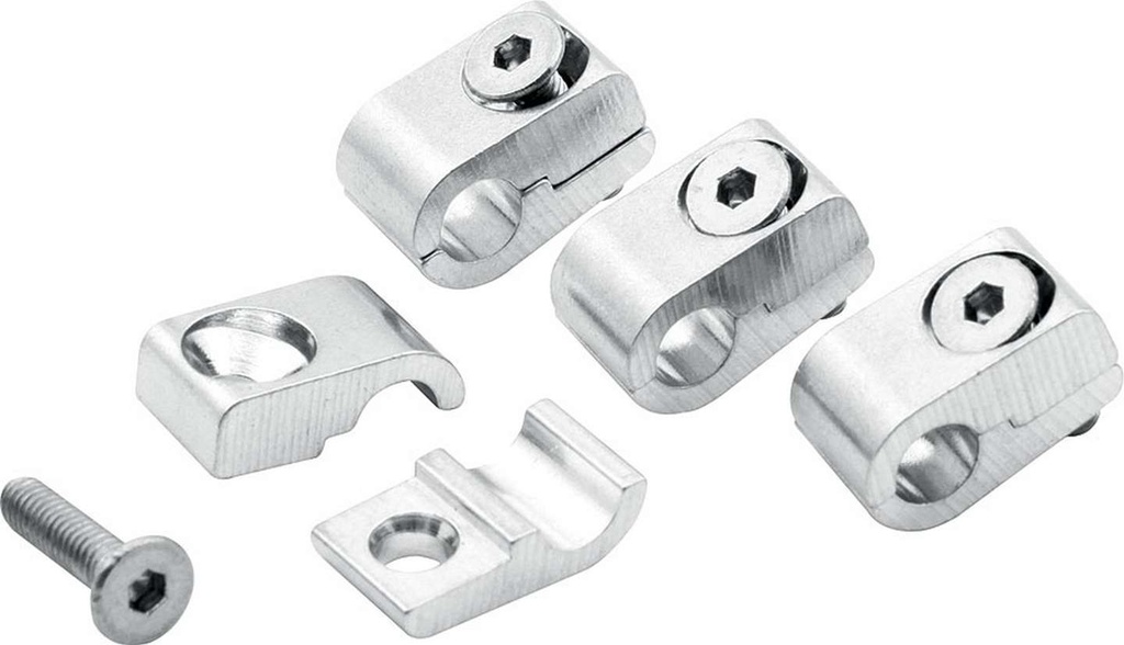 Allstar Performance - 2pc Alum Line Clamps 3/16in 4pk - 18320