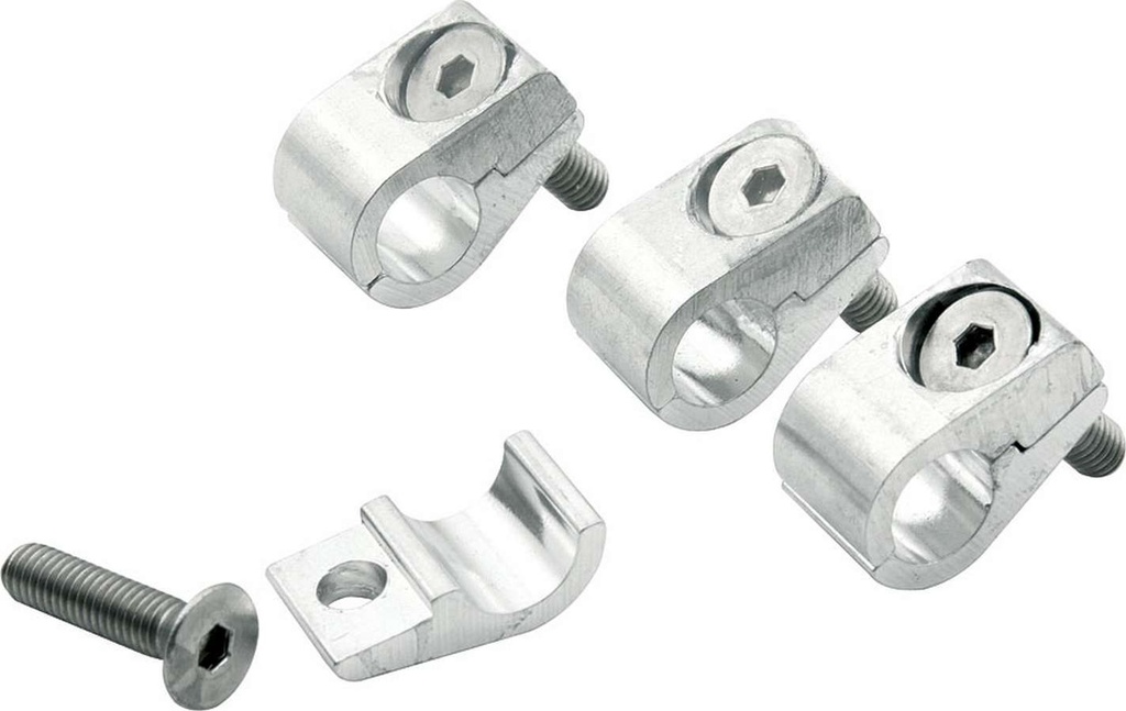 Allstar Performance - 2pc Alum Line Clamps 5/16in 4pk - 18322