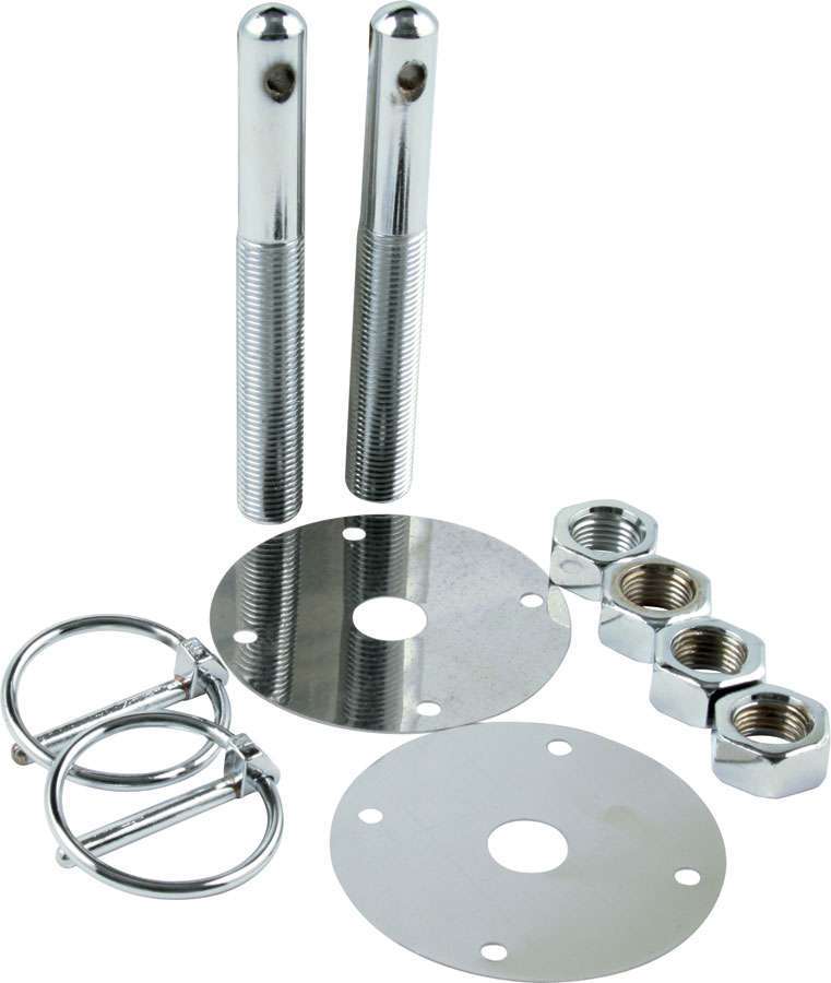 Allstar Performance - Steel Hood Pin Kit w/ 3/16in Flip-Over Clips - 18512