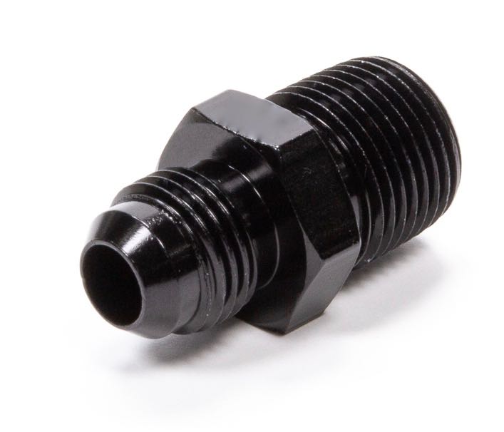 Performance Fittings -8 AN to -12 AN Adapter With O-Ring Black - 920-12-08BLK