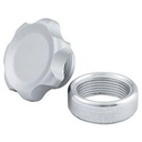 Filler Cap Silver with Weld-In Alum Bung Small - 36160