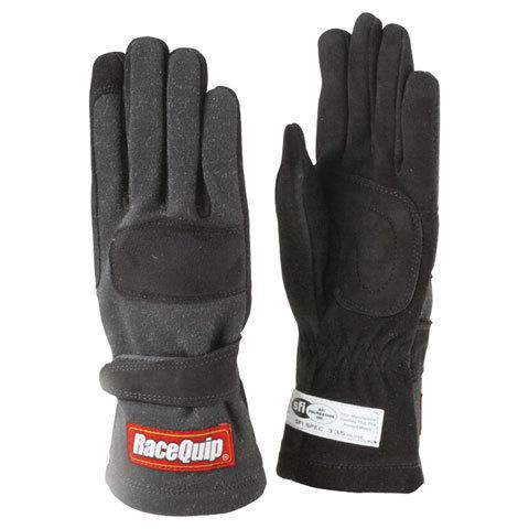 [RQP355003] RaceQuip  - Gloves Double Layer Medium Black SFI