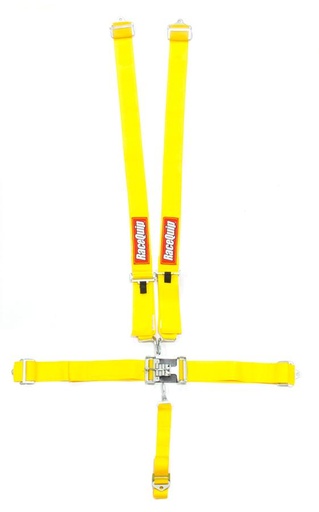 [RQP711031] RaceQuip  - 5pt Harness Set LandL Yellow SFI