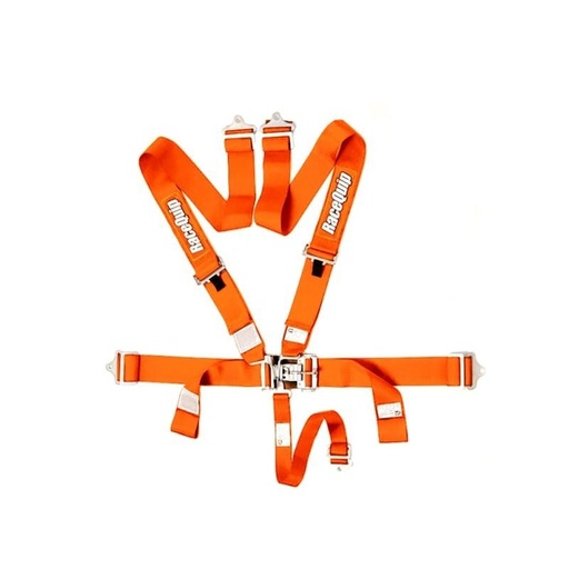 [RQP711041] RaceQuip  - 5pt Harness Set LandL Orange SFI