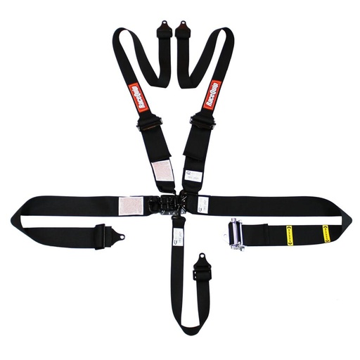 [RQP815005] RaceQuip  - 5pt Harness HNR Ratchet LandL Black