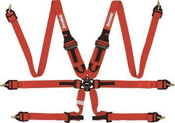 [RQP855015] RaceQuip  - 6pt Harness Camlock P D HNR Red FIA