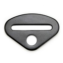 Harness Hardware Bolt-In End 2 in Wide Steel Black