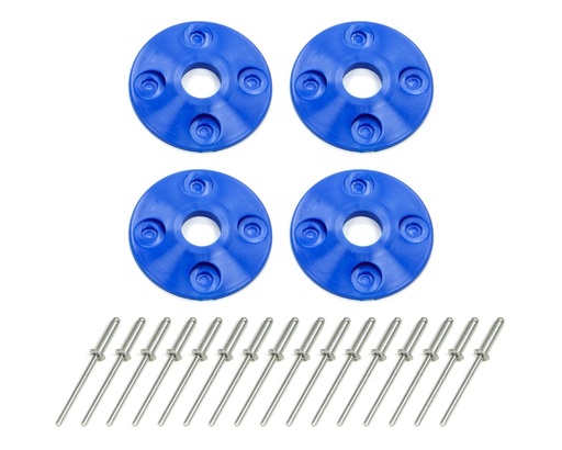 [DOM1202-BL] Dominator -  Hood Pin Scuff Plate Kit Blue - 1202-BL