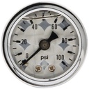 Allstar Performance - 1.5in Gauge 0-100 PSI Turned Face Liq Filled - 80226