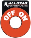 Allstar Performance - Repl On/Off Batt Disc Decal - 99045