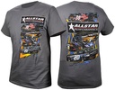 Allstar Performance - T-Shirt Dark Gray Circle Track Large - 99901L