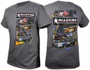 Allstar Performance - T-Shirt Dark Gray Circle Track Small - 99901S