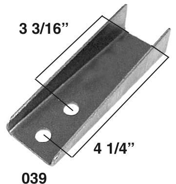 [AAMAA-039-A] Channeled Fuel Cell Mounting Bracket, .085″ Steel, 3/8″ Holes