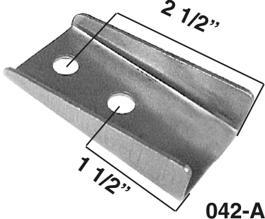 [AAMAA-042-A] Channeled Fuel Cell Mounting Bracket, .085″ Steel, 3″ Long