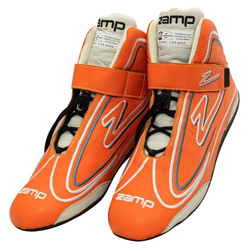 [ZAMRS003C0809] Zamp  - Shoe ZR 50 Neon Orange Size 9 SFI 3.3/5 - RS003C0809