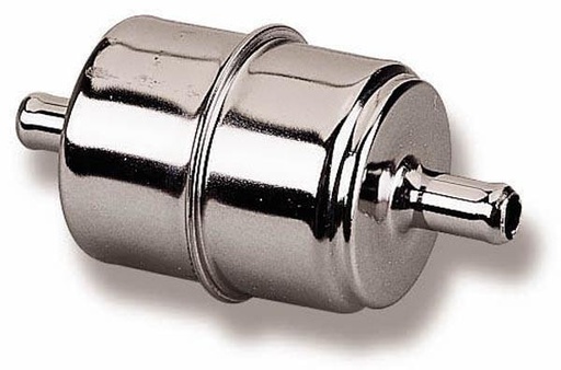 [HLY162-523] Holley - .375in Chrome Fuel Filter - 162-523