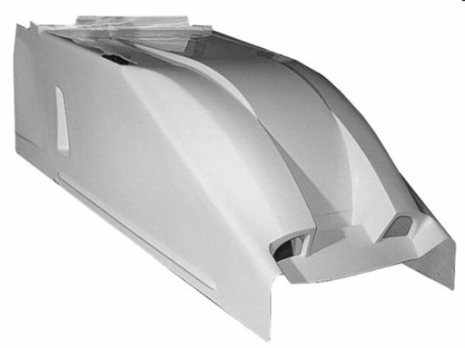 [XXXSC-BW-0068] Triple X - Triple X Sprint Car Dual Duct Cool Air Hood 2" Taller White -SC-BW-0068