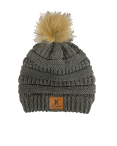 [HTA24023200] FAUX FUR POM BEANIE - 24023200