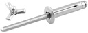 Sm Hd Rivet 250Pk Silver Flange Type Alum Mandrel - 18184