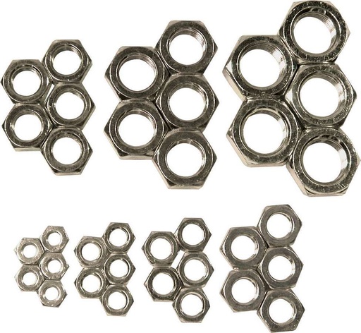 [ALL18291] Allstar Performance - LH Jam Nut Assortment Steel - 18291