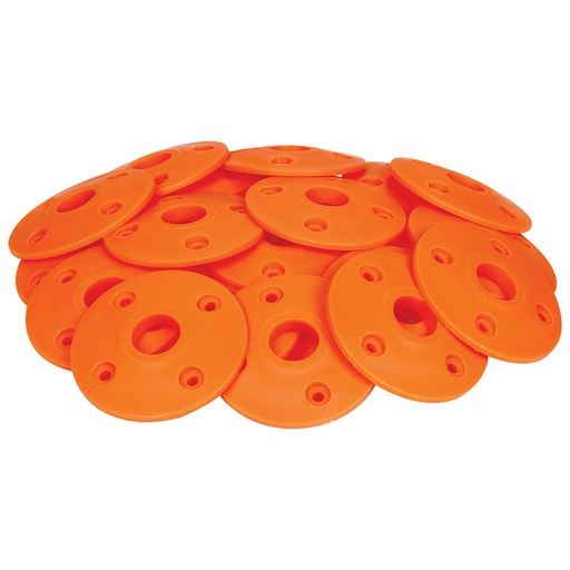 [ALL18439-25] Allstar Performance - Scuff Plate Plastic Fluorescent Orange 25pk - 18439-25