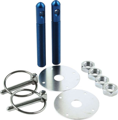 [ALL18502] Allstar Performance - Alum Hood Pin Kit 1/2in Blue - 18502