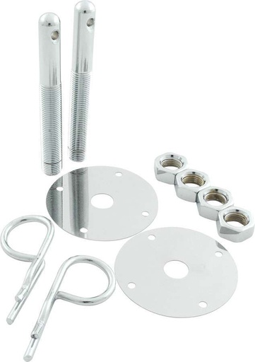 [ALL18514] Allstar Performance - Steel Hood Pin Kit w/ 5/32in Hairpin Clips - 18514