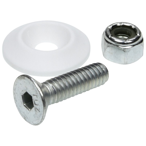 [ALL18681] Allstar Performance - Countersunk Bolt Kit White 10pk - 18681