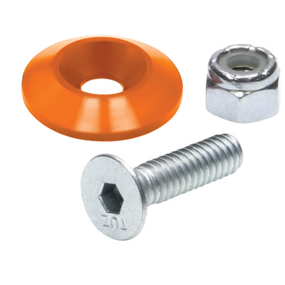 [ALL18684] Allstar Performance - Countersunk Bolt Kit Orange 10pk - 18684