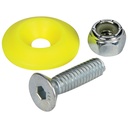 Allstar Performance - Countersunk Bolt Kit Fluorescent Yellow 10pk - 18688