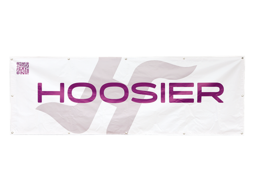 [HTA230103W] Hoosier 3'x9' Banner - White - 230103W